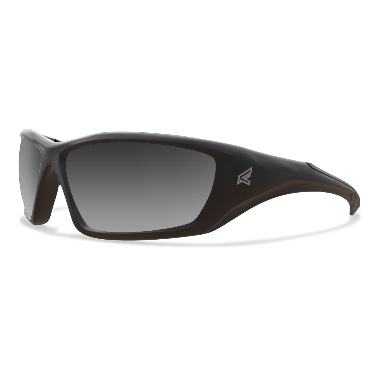 Edge Eyewear Robson Safety Glasses, Black Frame, Polarized G-15 Silver Mirror Lens TXR41-G15-7
