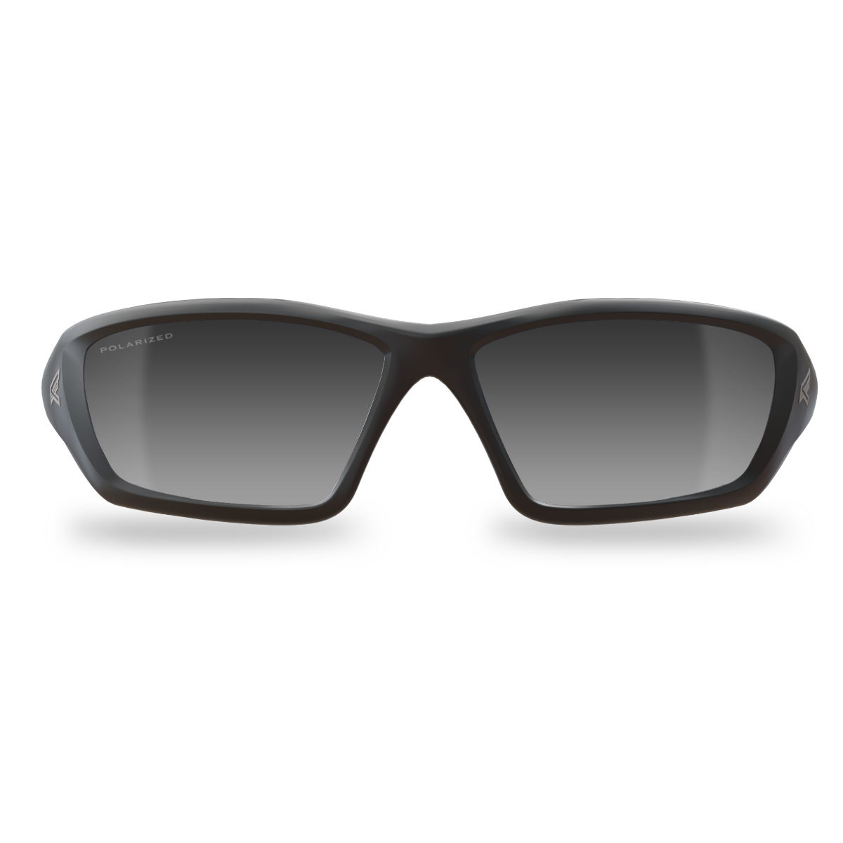 Edge Eyewear Robson Safety Glasses, Black Frame, Polarized G-15 Silver Mirror Lens TXR41-G15-7