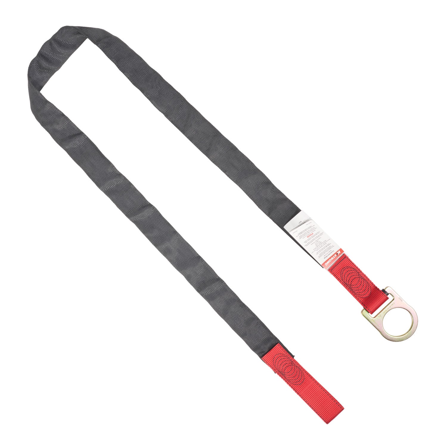 K Strong 4' Concrete Embed Anchor Strap with Loop and D-ring UFA20504