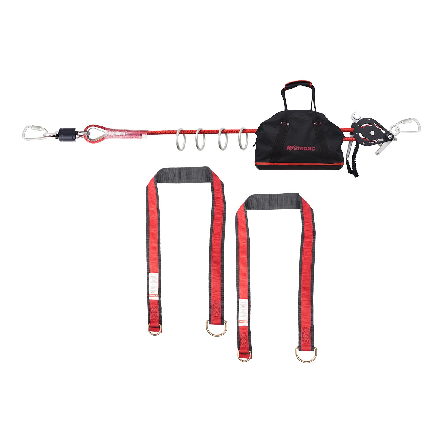 K Strong Wrangler 100' Adjustable 4-Person Capacity Horizontal Lifeline System UFA40010