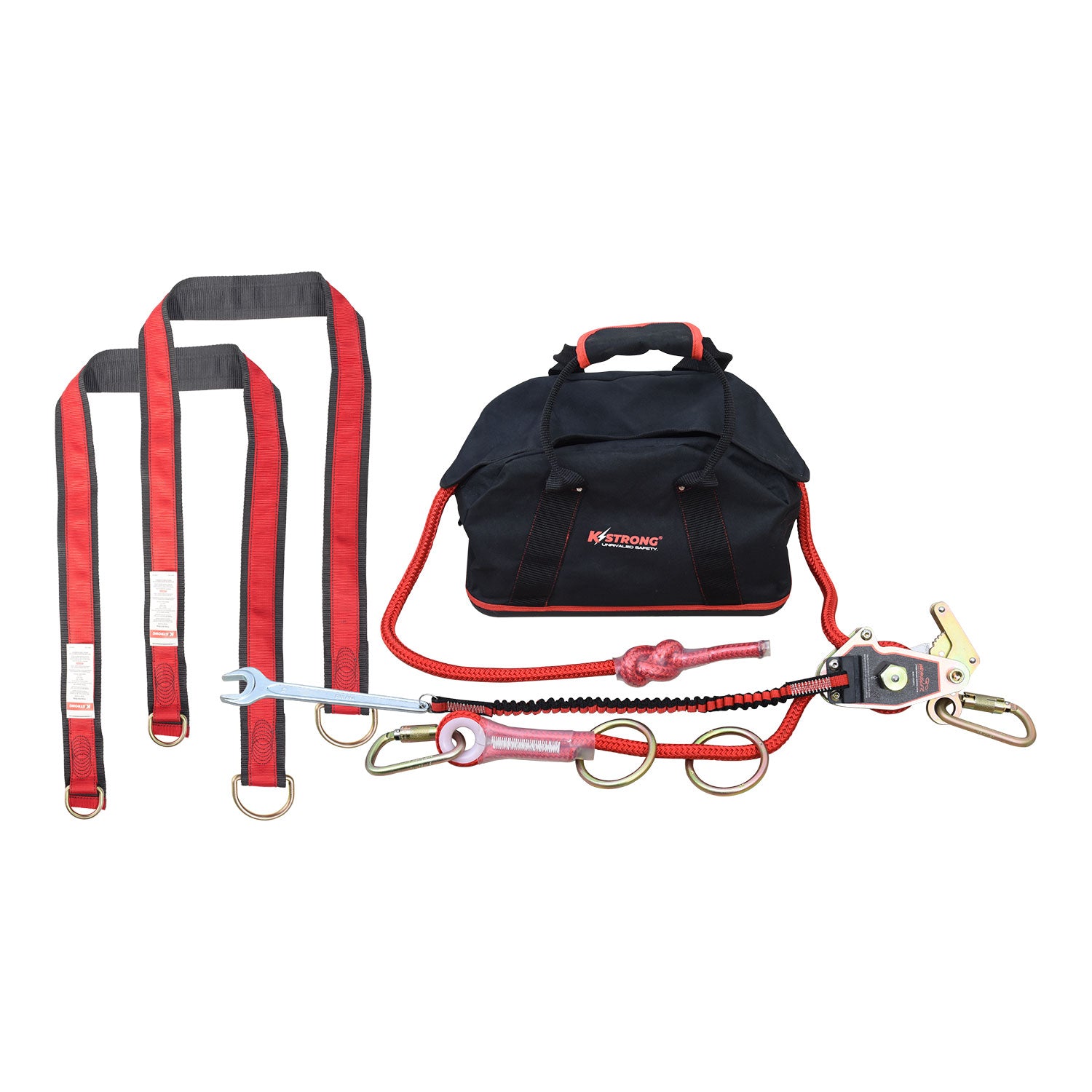 K Strong Wrangler Jr. 60' Adjustable 2-Person Capacity Horizontal Lifeline System UFA40012