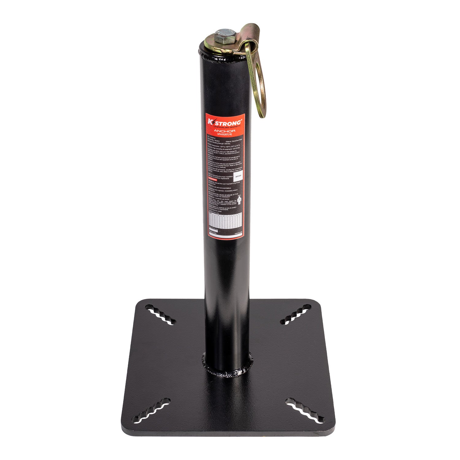 K Strong 18" Riser Post Roof Anchor with Swivel D-Ring UFA55207SW(18)