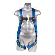 Kapture Essential 3-Point Full Body Harness, Dorsal D-ring w/ 18" Extension O-Ring, TB Legs (l-XL)