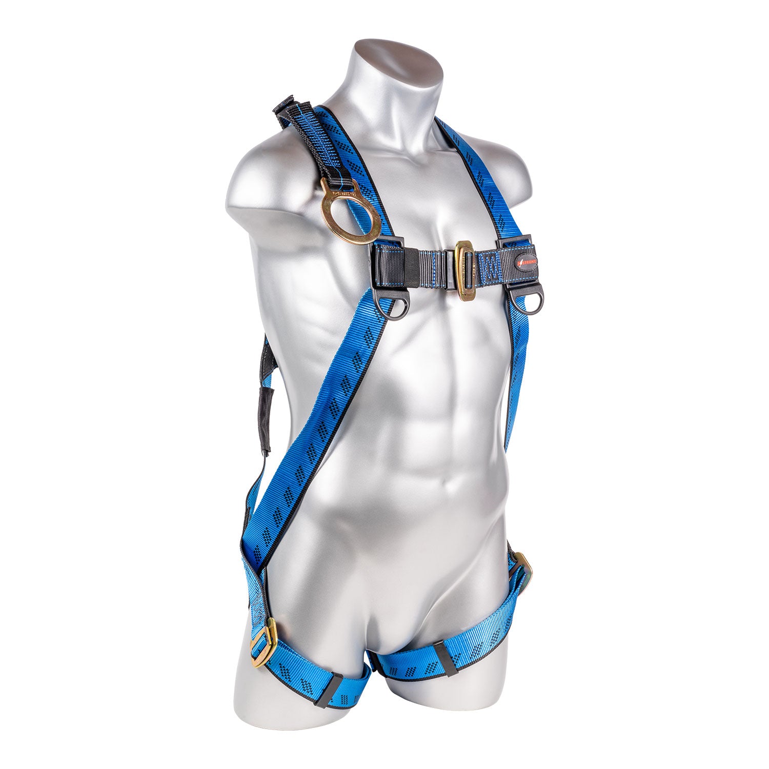 K Strong Kapture Essential 3-Point Full Body Harness, Dorsal D-ring w/ 18" Extension O-Ring, MB Legs (S-L) UFH10102P(S-L)
