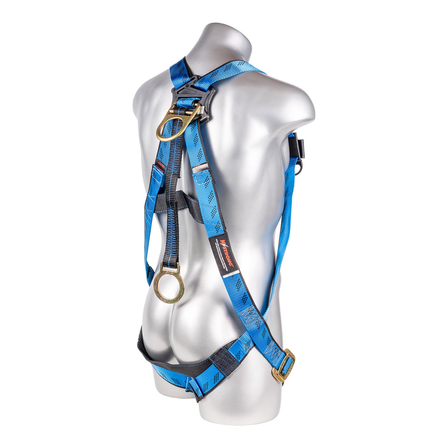 K Strong Kapture Essential 3-Point Full Body Harness, Dorsal D-ring w/ 18" Extension O-Ring, MB Legs (S-L) UFH10102P(S-L)