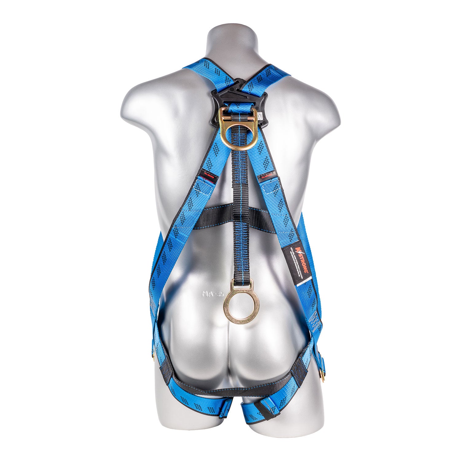 K Strong Kapture Essential 3-Point Full Body Harness, Dorsal D-ring w/ 18" Extension O-Ring, MB Legs (S-L) UFH10102P(S-L)