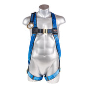 Kapture Essential 3-Point Full Body Harness, Dorsal D-ring w/ 18" Extension O-Ring, MB Legs (S-L)