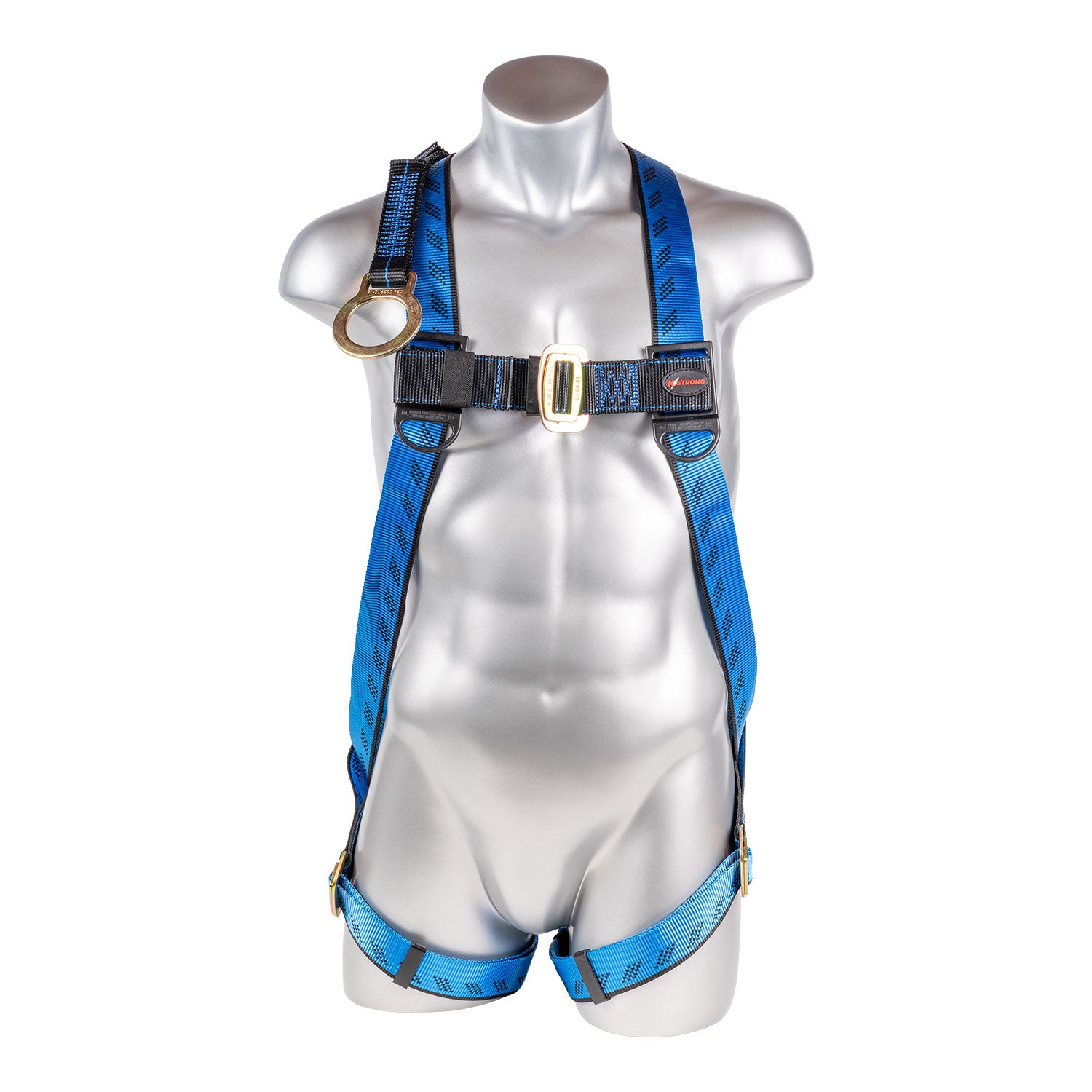 K Strong Kapture Essential 3-Point Full Body Harness, Dorsal D-ring w/ 18" Extension O-Ring, MB Legs (S-L) UFH10102P(S-L)