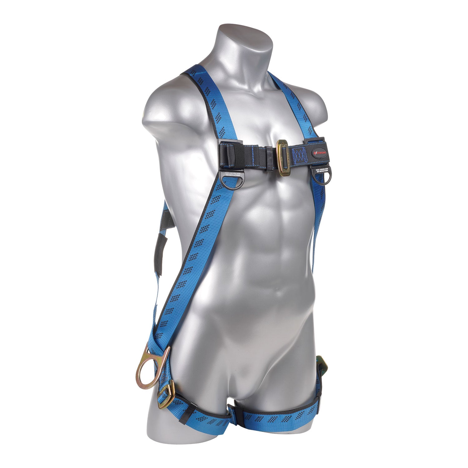 K Strong Kapture Essential 3-Point Full Body Harness, Dorsal D-ring, 2 Side D-rings, MB Legs (L-XL) UFH10131P(L-XL)