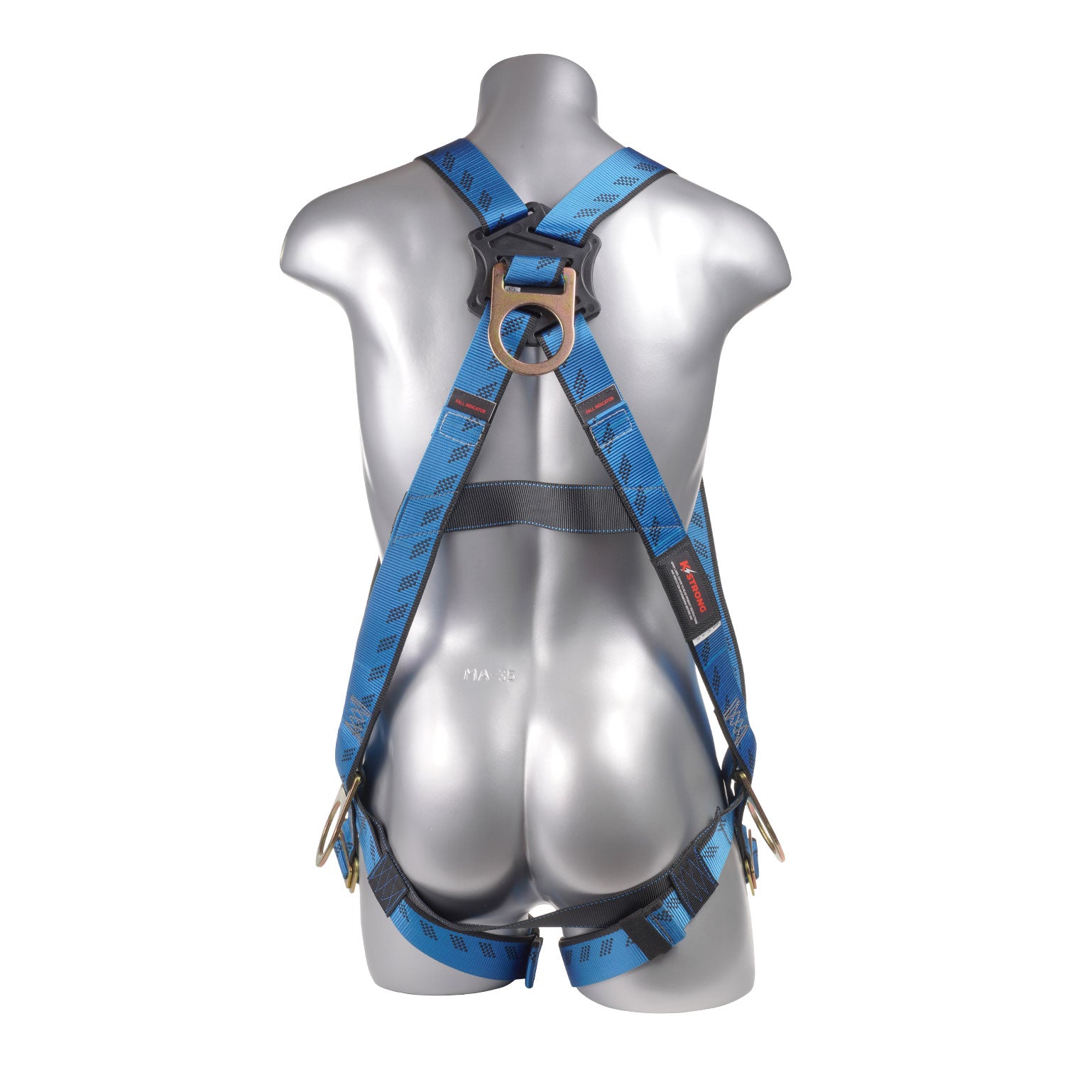 K Strong Kapture Essential 3-Point Full Body Harness, Dorsal D-ring, 2 Side D-rings, MB Legs (S-L) UFH10131P(S-L)