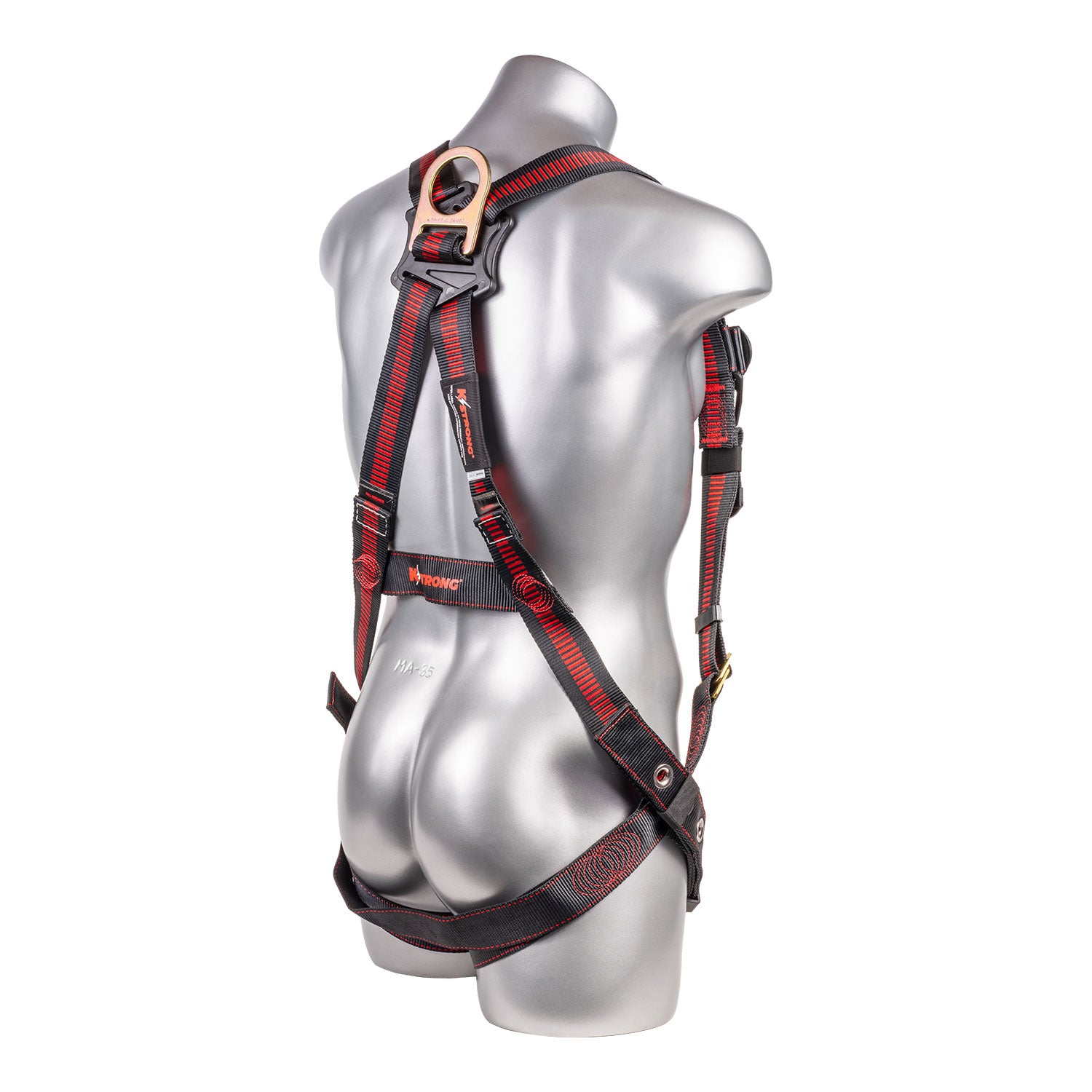 K Strong Kapture Elite 5-Point Full Body Harness, Dorsal D-ring, Front D-ring, TB Legs (S-M) UFH10211G(S-M)