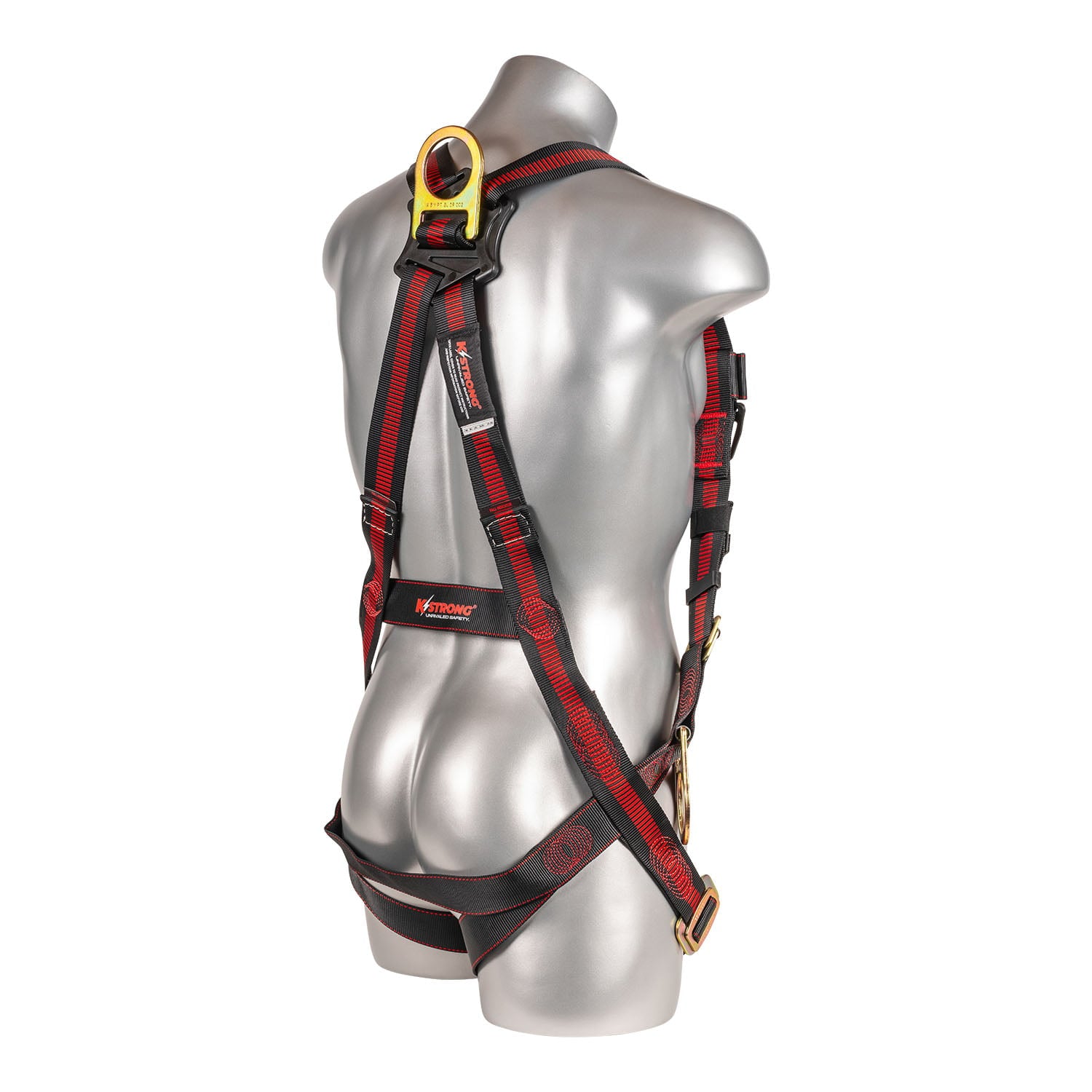K Strong Kapture Elite 5-Point Full Body Harness, Dorsal D-ring, Front D-Ring, 2 Side D-rings, MB Legs (M-L) UFH10252P(M-L)