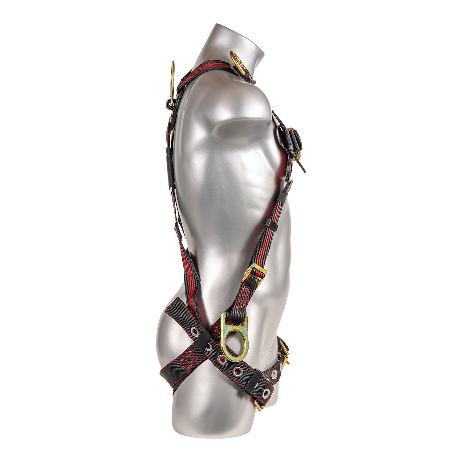 K Strong Kapture Elite 5-Point Full Body Harness, Dorsal, Front, Shoulder, and Side D-rings, TB Legs (XL-2XL) UFH10261G(XL-2XL)