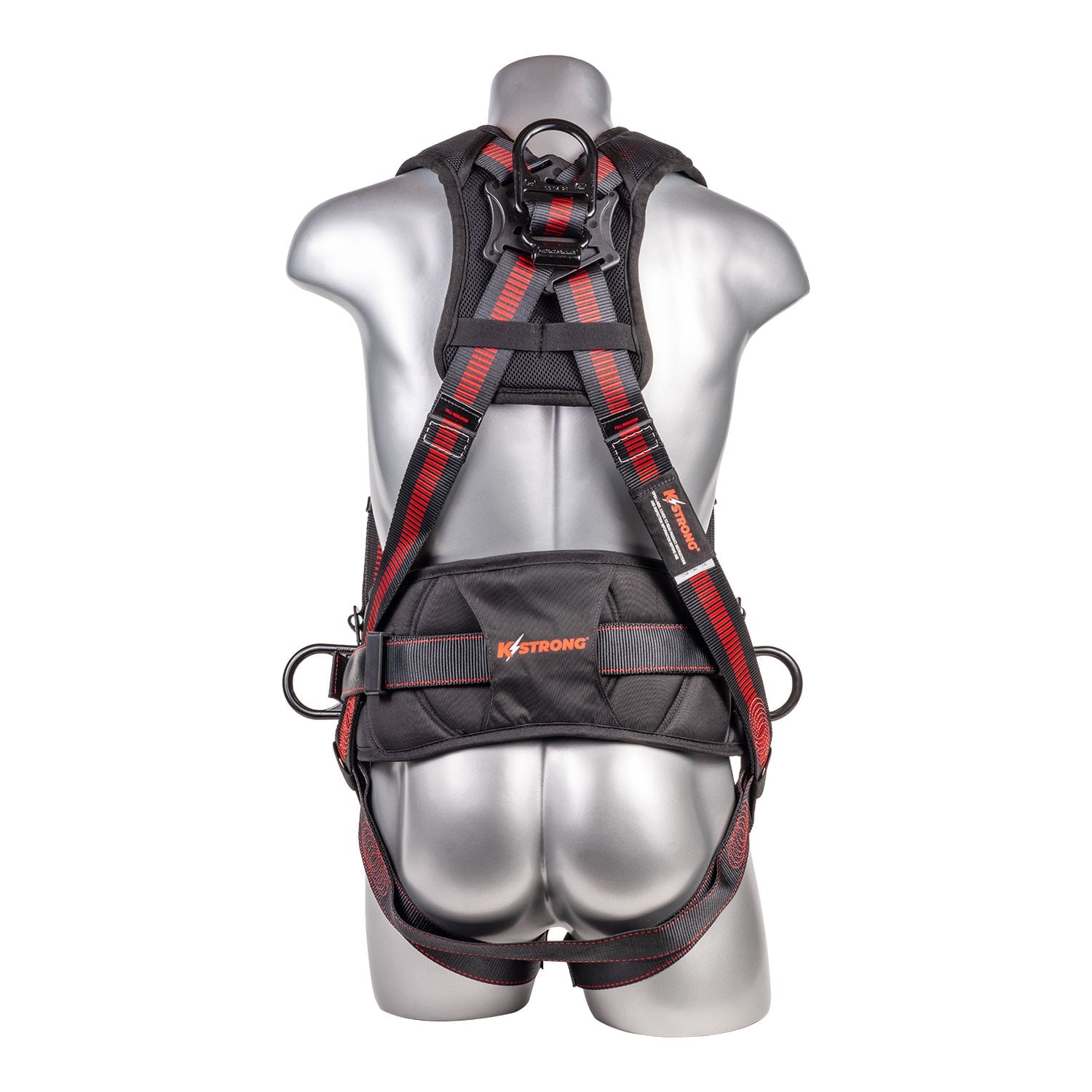 K Strong Kapture Epic+ 5-Point Full Body Harness, Enhanced Dorsal D-ring Plus, Front D-ring, 2 Side D-rings, Waist Pad w/ Tool Belt, Back/Shoulder Pad, Trauma Relief Straps, QC Chest, TB Legs (S-M) UFH10341G(S-M)