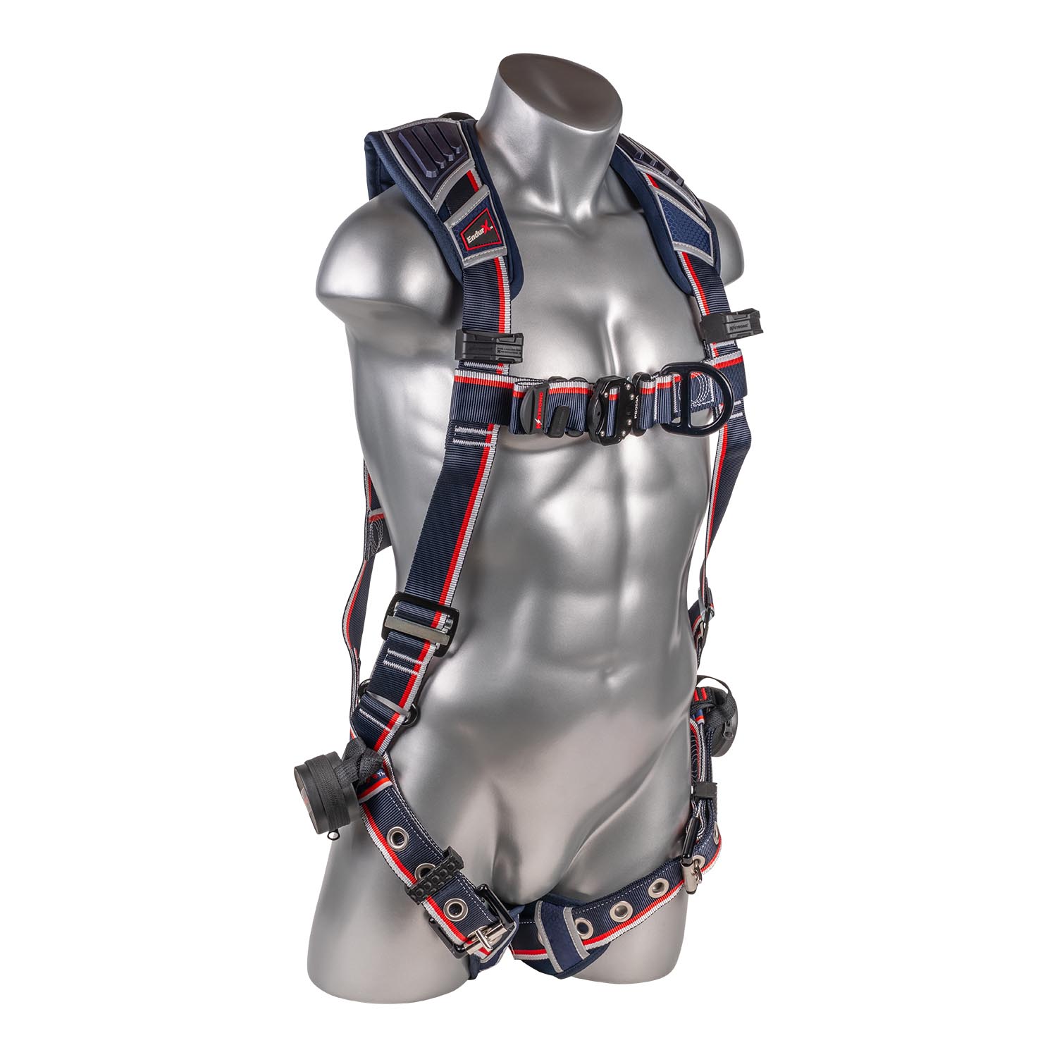 K Strong EndurX 5-Point Full Body Harness, Abrasion Resistant Shoulder Pad, Deluxe Leg Pads, Enhanced Dorsal D-ring Plus, Front D-ring, Quick Slide Adjusters, Trauma Relief Straps, QC Chest, TB Legs (SS) (S) UFH10511G(S)