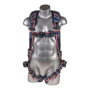 EndurX 5-Point Full Body Harness, Abrasion Resistant Shoulder Pad, Deluxe Leg Pads, Enhanced Dorsal D-ring Plus, Front D-ring, Quick Slide Adjusters, Trauma Relief Straps, QC Chest, TB Legs (SS) (XL)