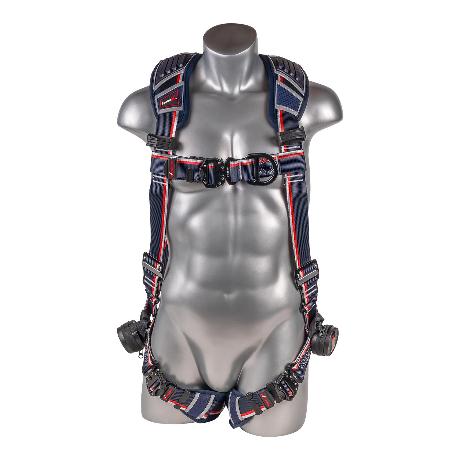 K Strong EndurX 5-Point Full Body Harness, Abrasion Resistant Shoulder Pad, Deluxe Leg Pads, Enhanced Dorsal D-ring Plus, Front D-ring, Quick Slide Adjusters, Trauma Relief Straps, QC Chest/Legs (L) UFH10511Q(L)