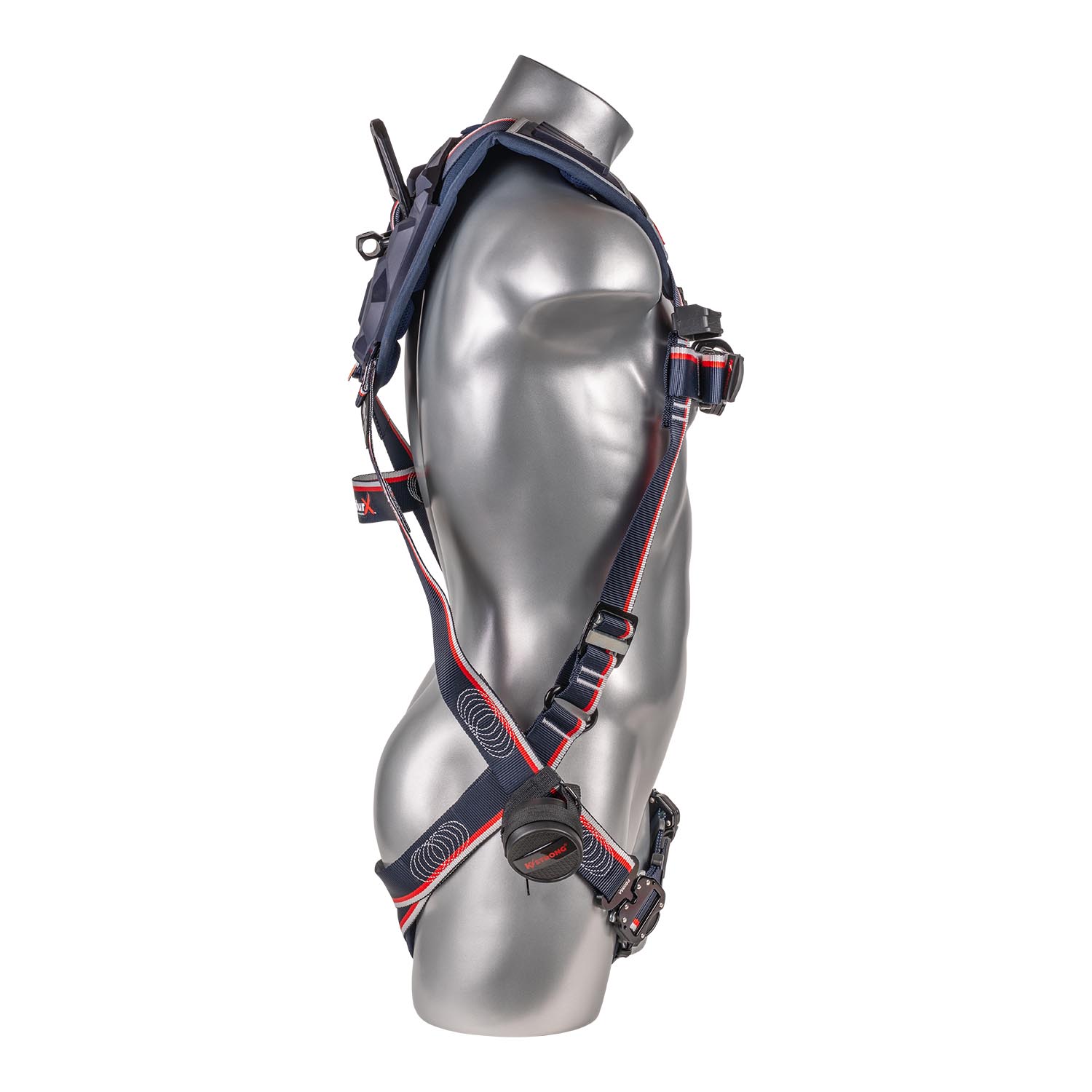 K Strong EndurX 5-Point Full Body Harness, Abrasion Resistant Shoulder Pad, Deluxe Leg Pads, Enhanced Dorsal D-ring Plus, Front D-ring, Quick Slide Adjusters, Trauma Relief Straps, QC Chest/Legs (2XL) UFH10511Q(2XL)