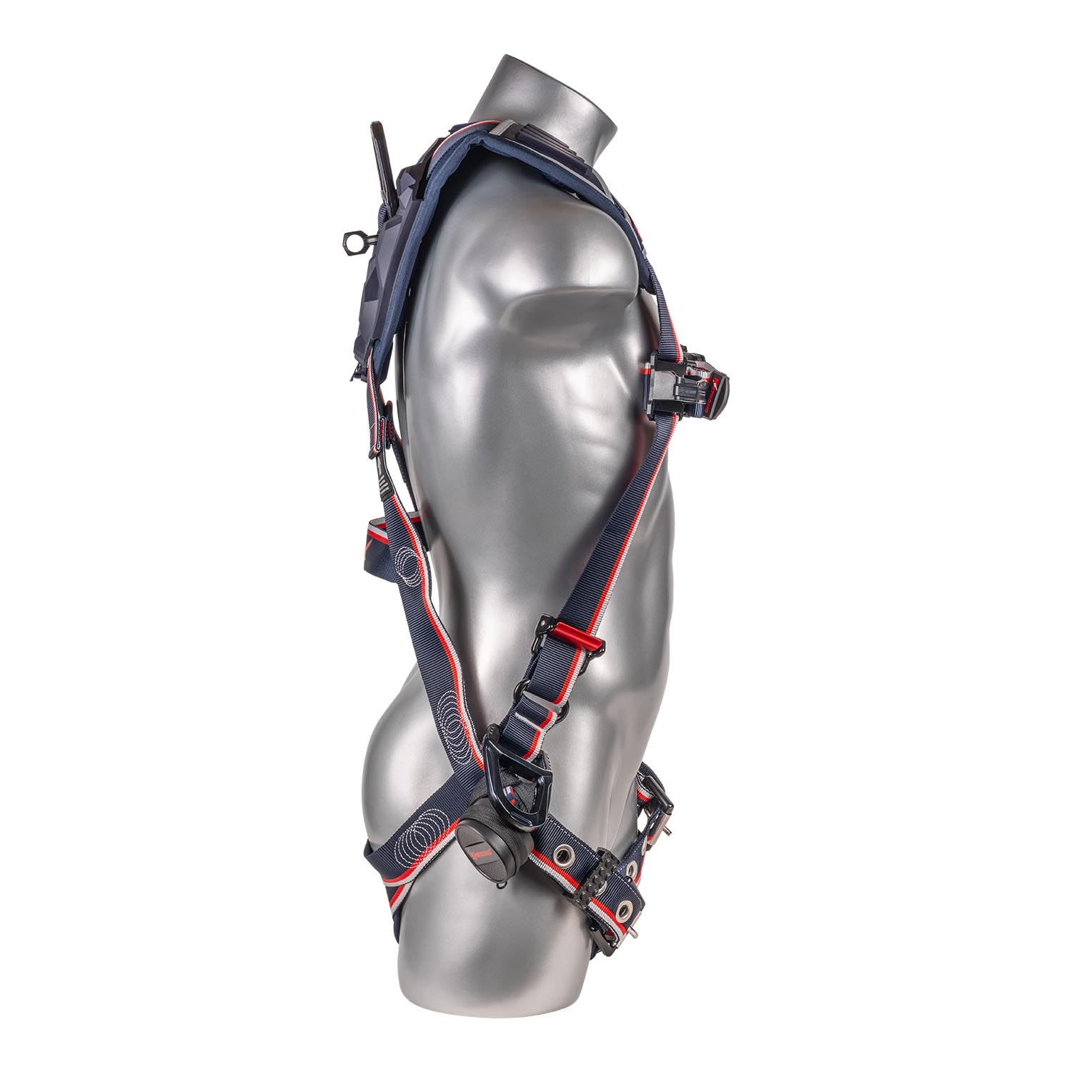 K Strong EndurX 5-Point Full Body Harness, Abrasion Resistant Shoulder Pad, Deluxe Leg Pads, Enhanced Dorsal D-ring Plus, Side D-rings, Quick Slide Adjusters, Trauma Relief Straps, QC Chest, TB Legs (SS) (L) UFH10531G(L)