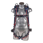 EndurX 5-Point Full Body Harness, Abrasion Resistant Shoulder Pad, Deluxe Leg Pads, Enhanced Dorsal D-ring Plus, Shoulder D-rings, Quick Slide Adjusters, Trauma Relief Straps, QC Chest, TB Legs (SS) (XS)
