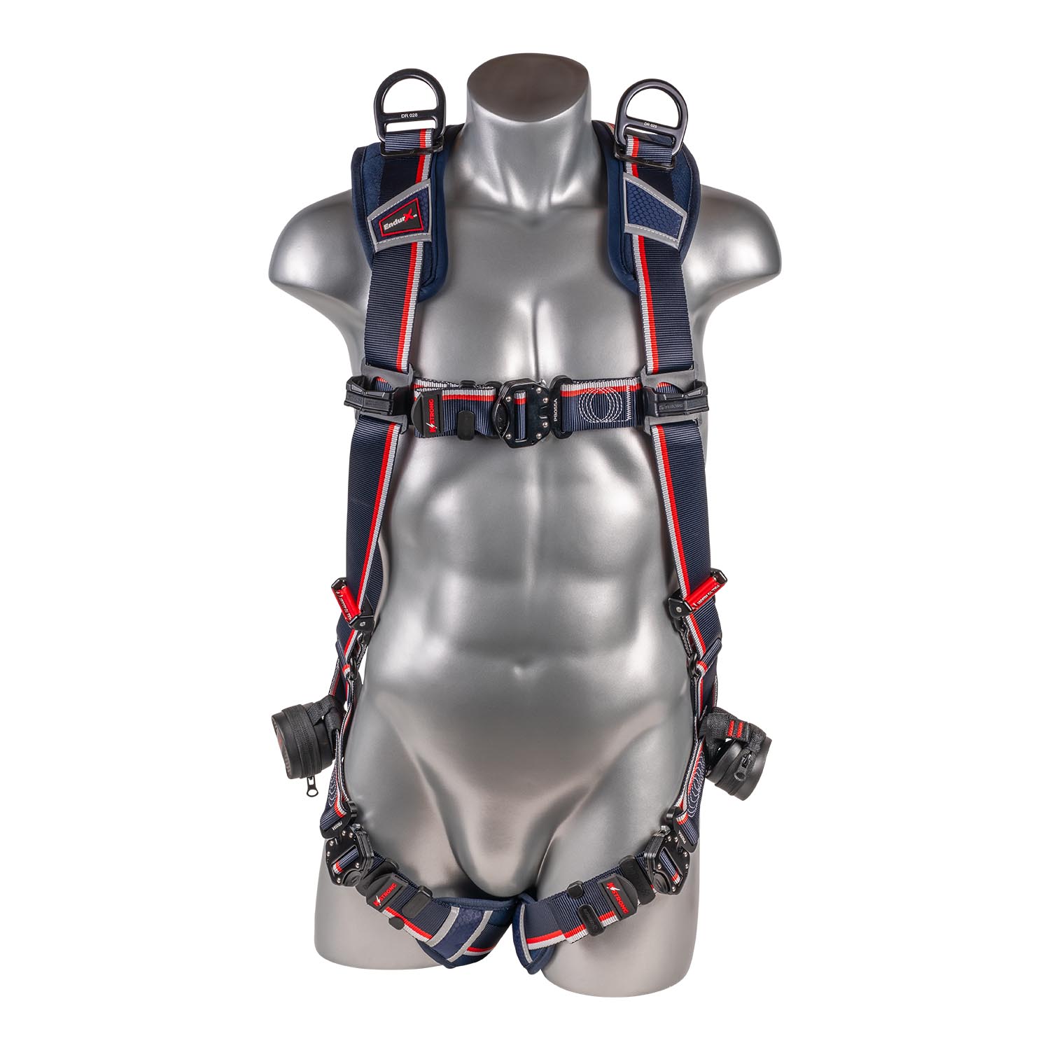 K Strong EndurX 5-Point Full Body Harness, Abrasion Resistant Shoulder Pad, Deluxe Leg Pads, Enhanced Dorsal D-ring Plus, Shoulder D-rings, Quick Slide Adjusters, Trauma Relief Straps, QC Chest/Legs (L) UFH10533Q(L)