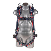 K Strong EndurX 5-Point Full Body Harness, Abrasion Resistant Shoulder Pad, Deluxe Leg Pads, Enhanced Dorsal D-ring Plus, Front D-ring, Shoulder D-rings, Quick Slide Adjusters, Trauma Relief Straps, QC Chest, TB Legs (SS) (M) UFH10541G(M)
