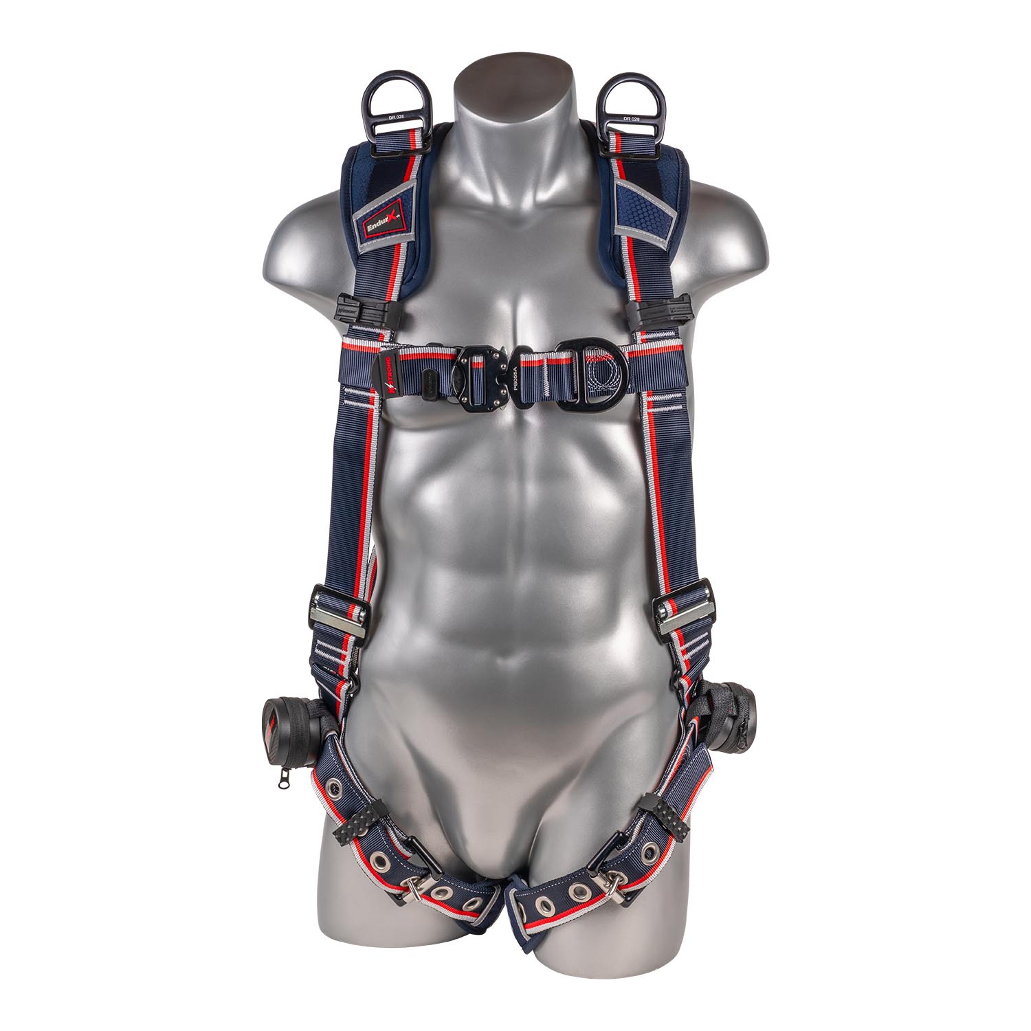 K Strong EndurX 5-Point Full Body Harness, Abrasion Resistant Shoulder Pad, Deluxe Leg Pads, Enhanced Dorsal D-ring Plus, Front D-ring, Shoulder D-rings, Quick Slide Adjusters, Trauma Relief Straps, QC Chest, TB Legs (SS) (XS) UFH10541G(XS)