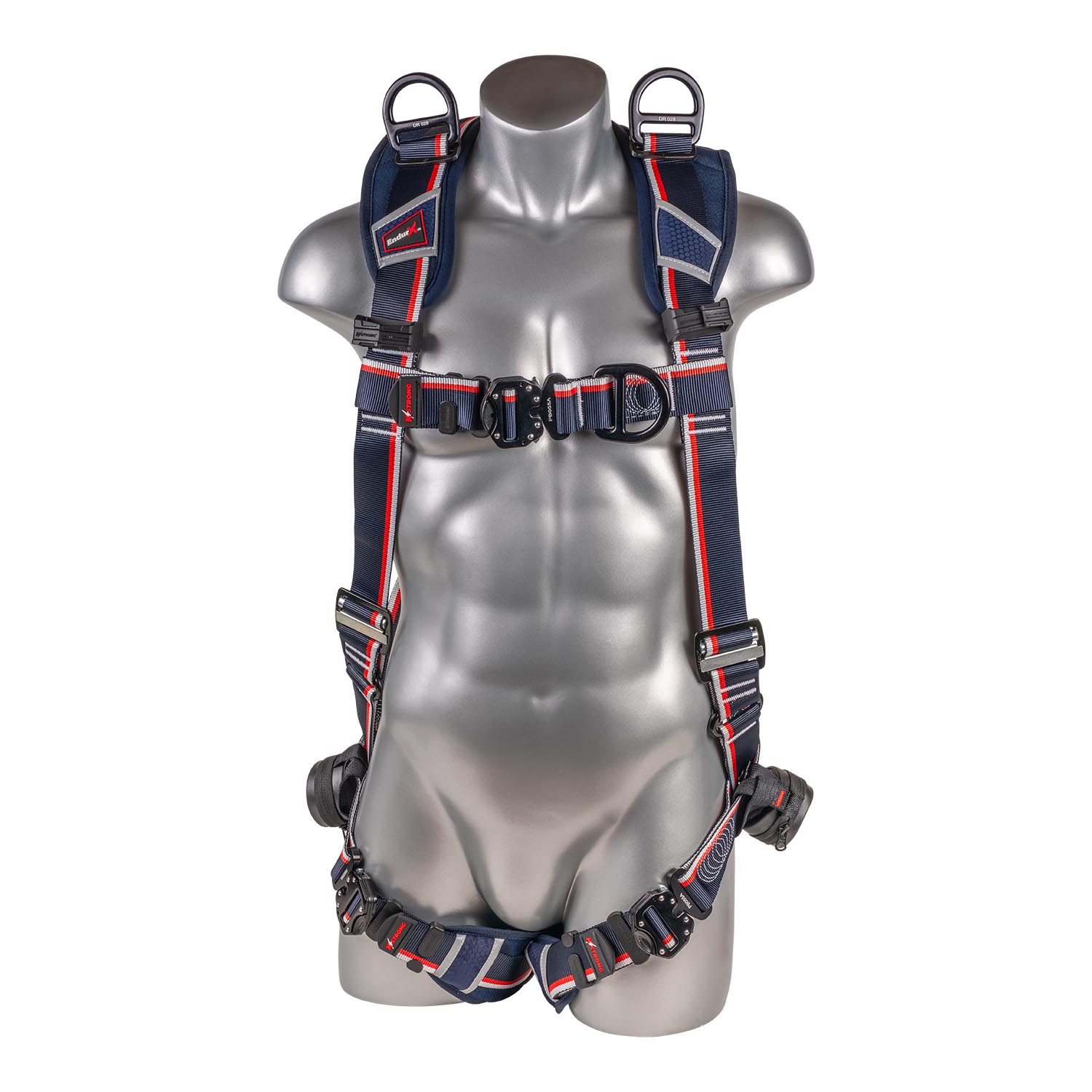 K Strong EndurX 5-Point Full Body Harness, Abrasion Resistant Shoulder Pad, Deluxe Leg Pads, Enhanced Dorsal D-ring Plus, Front D-ring, Shoulder D-rings, Quick Slide Adjusters, Trauma Relief Straps, QC Chest/Legs (XL) UFH10541Q(XL)