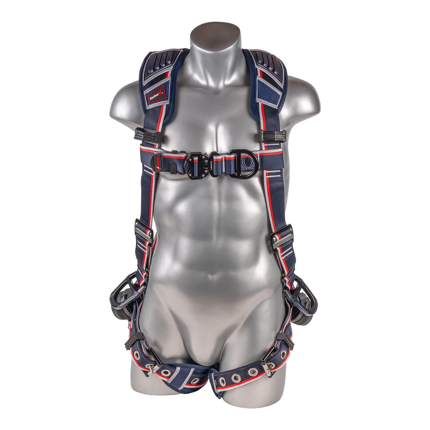 K Strong EndurX 5-Point Full Body Harness, Abrasion Resistant Shoulder Pad, Deluxe Leg Pads, Enhanced Dorsal D-ring Plus, Front D-ring, Side D-rings, Quick Slide Adjusters, Trauma Relief Straps, QC Chest, TB Legs (SS) (3XL) UFH10551G(3XL)