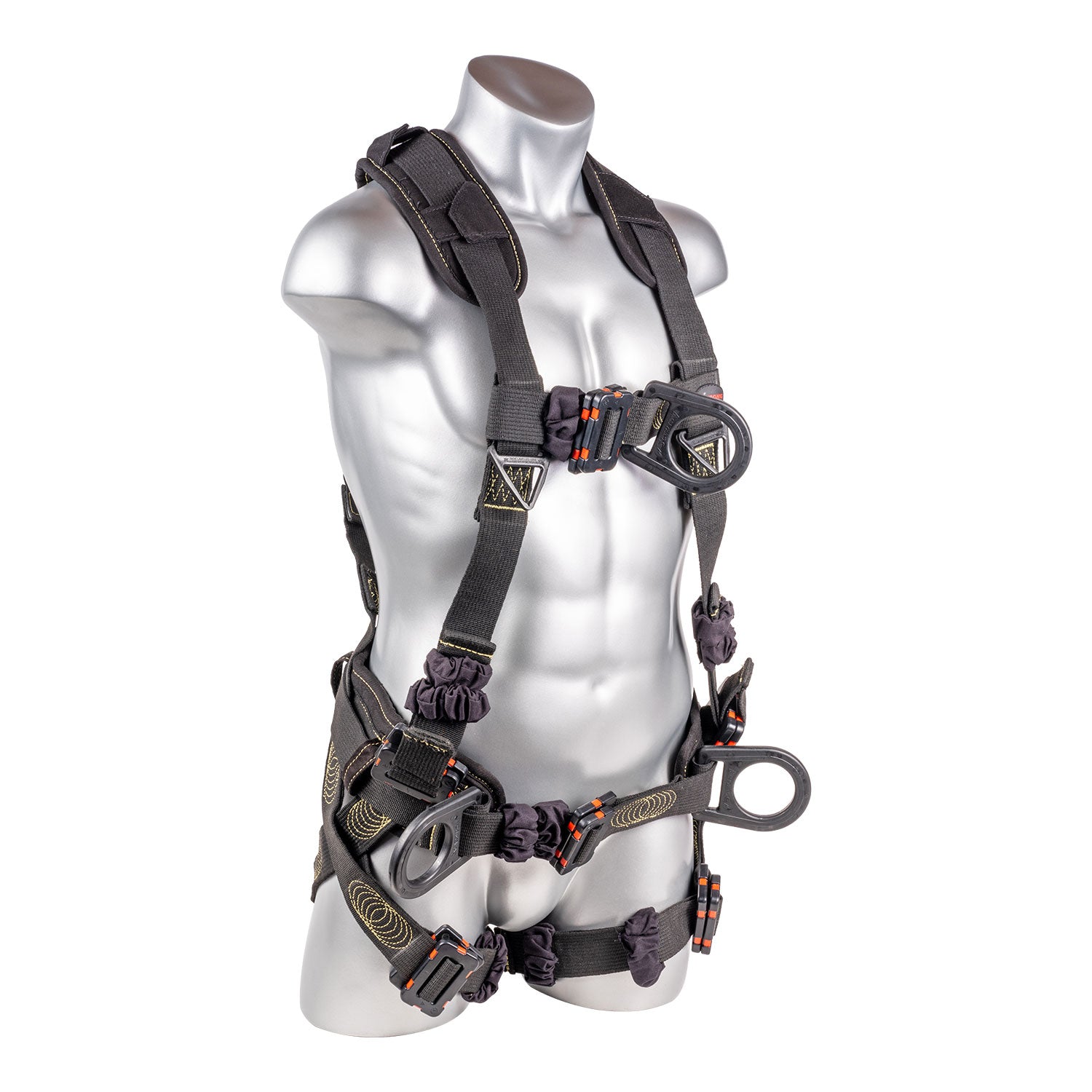 K Strong Kapture Element Arc Flash 5-Point Full Body Harness, Dorsal D-ring, Front D-Ring, Side D-rings, Waist Pad w/ Tool Belt, Back/Shoulder Pad, Mating Buckle Legs and Chest (S-L) UFH10732P(S-L)