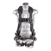 Kapture Element Arc Flash 5-Point Full Body Harness, Dorsal D-ring, Front D-Ring, Side D-rings, Waist Pad w/ Tool Belt, Back/Shoulder Pad, Mating Buckle Legs and Chest (S-L)