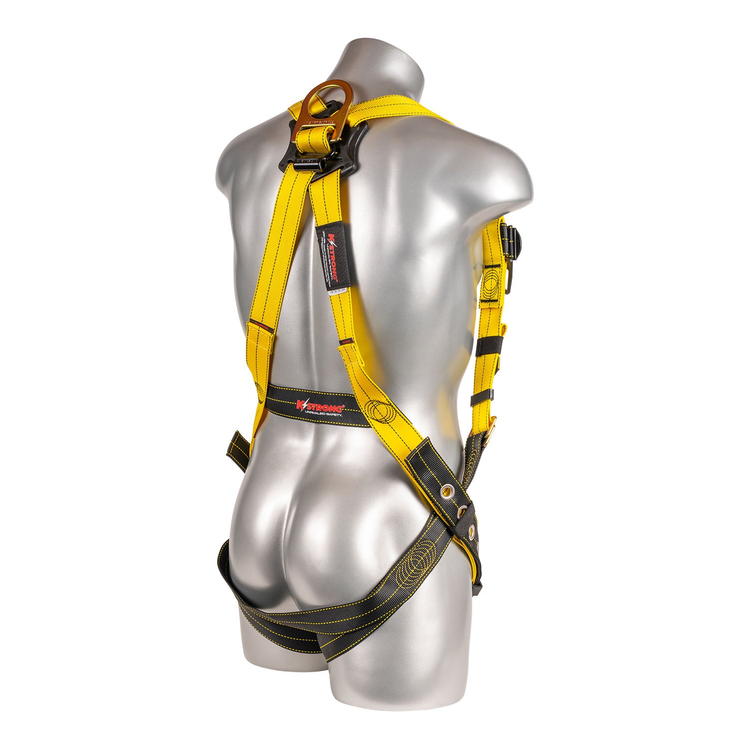 K Strong Kapture Element 5-Point Full Body Harness, Revolta Oil and Water Repellent Webbing, Enhanced Dorsal D-ring Plus, Front D-ring, QC Chest, and TB Legs (S-M) UFH10811GQ(S-M)