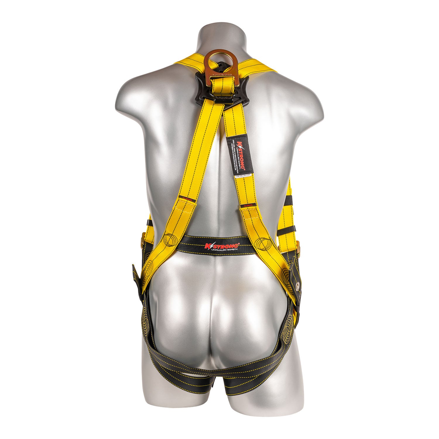 K Strong Kapture Element 5-Point Full Body Harness, Revolta Oil and Water Repellent Webbing, Enhanced Dorsal D-ring Plus, Front D-ring, QC Chest, and TB Legs (L-XL) UFH10811GQ(L-XL)