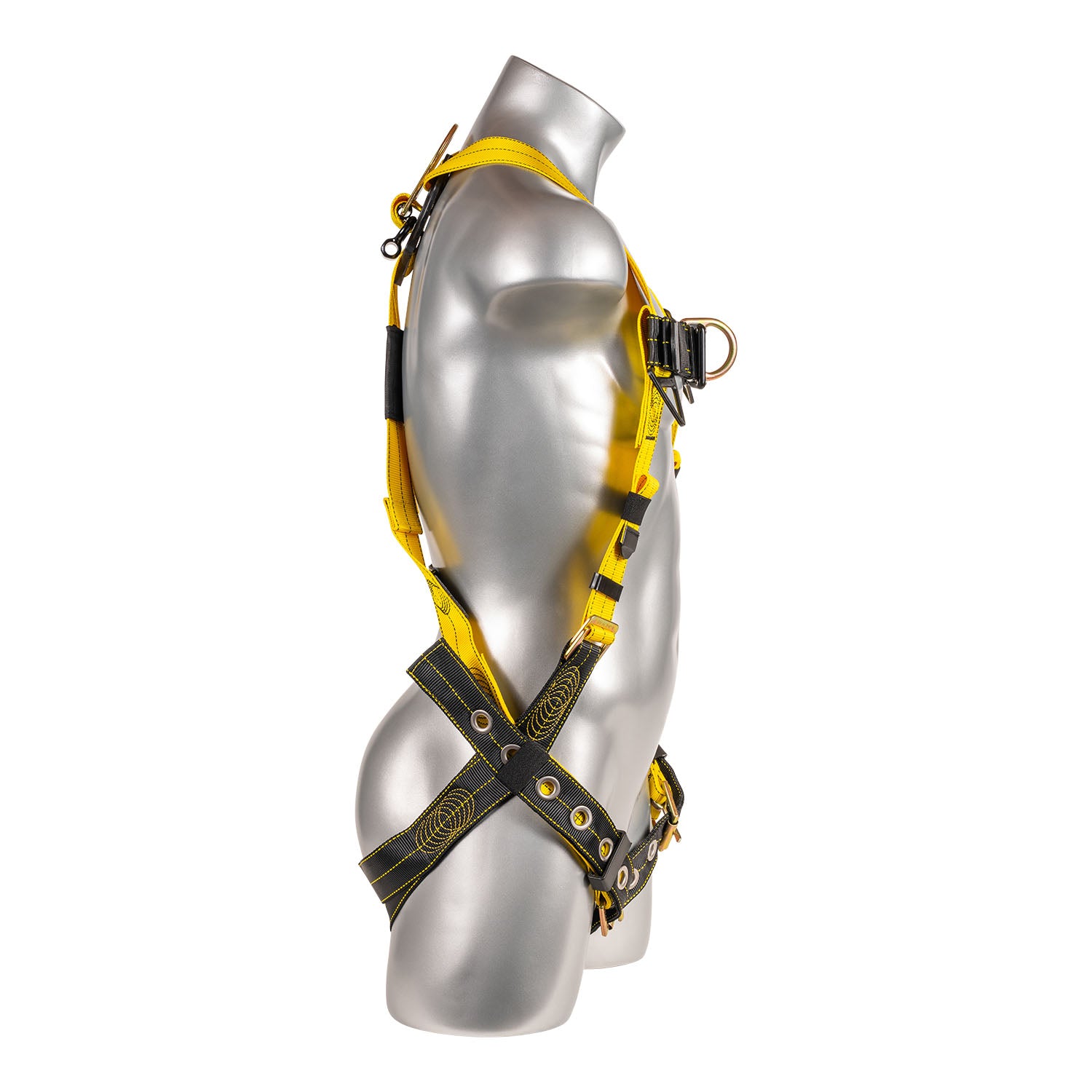 K Strong Kapture Element 5-Point Full Body Harness, Revolta Oil and Water Repellent Webbing, Enhanced Dorsal D-ring Plus, Front D-ring, QC Chest, and TB Legs (L-XL) UFH10811GQ(L-XL)