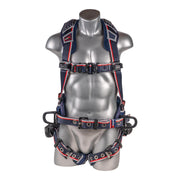 K Strong EndurX 5-Point Full Body Harness, Abrasion Resistant Shoulder Pad, Waist Pad w/ Tool Belt, Deluxe Leg Pads, Enhanced Dorsal D-ring Plus, Side D-rings, Quick Slide Adjusters, Trauma Relief Straps, QC Chest, TB Legs (SS) (L) UFH11502G(L)
