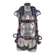 K Strong EndurX 5-Point Full Body Harness, Abrasion Resistant Shoulder Pad, Waist Pad w/ Tool Belt, Deluxe Leg Pads, Enhanced Dorsal D-ring Plus, Side D-rings, Quick Slide Adjusters, Trauma Relief Straps, QC Chest/Legs (2XL) UFH11502Q(2XL)