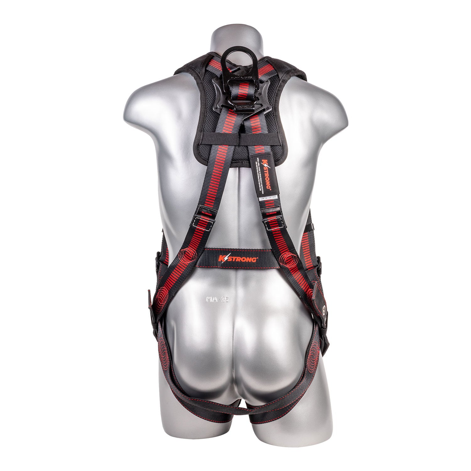 K Strong Kapture Elite+ 5-Point Full Body Harness, Enhanced Dorsal D-ring Plus, Front D-ring, TB Legs, QC Chest, Back/Shoulder Pad, All Black Fittings (XL-2XL) UFH152011GQ(XL-2XL)