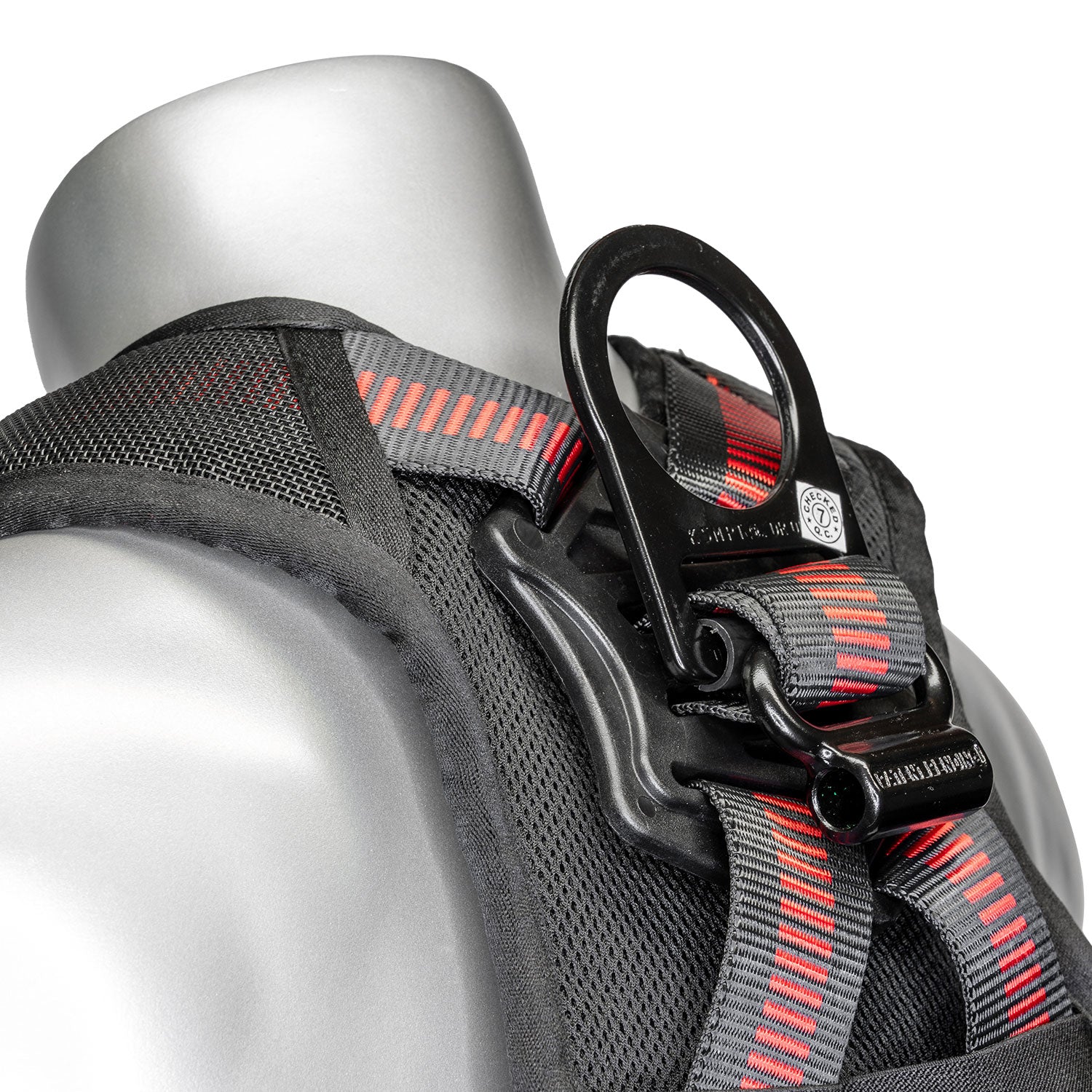 K Strong Kapture Elite+ 5-Point Full Body Harness, Dorsal D-ring, TB Legs, QC Chest, Back/Shoulder Pad, All Black Fittings (S-M) UFH15201GQ(S-M)