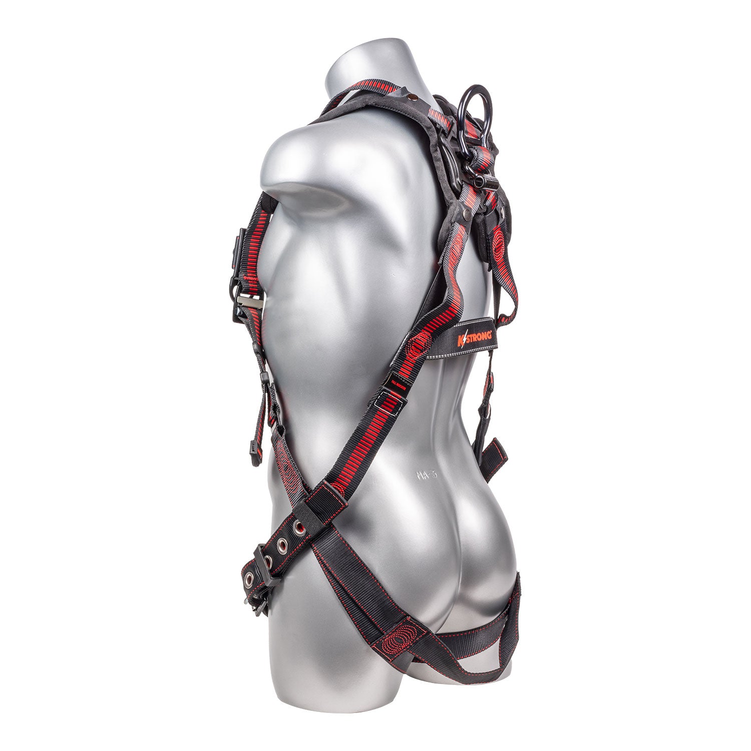 K Strong Kapture Elite+ 5-Point Full Body Harness, Enhanced Dorsal D-ring Plus, TB Legs, QC Chest, Back/Shoulder Pad, Spring Torso Adjusters (M-L) UFH15203GQ(M-L)