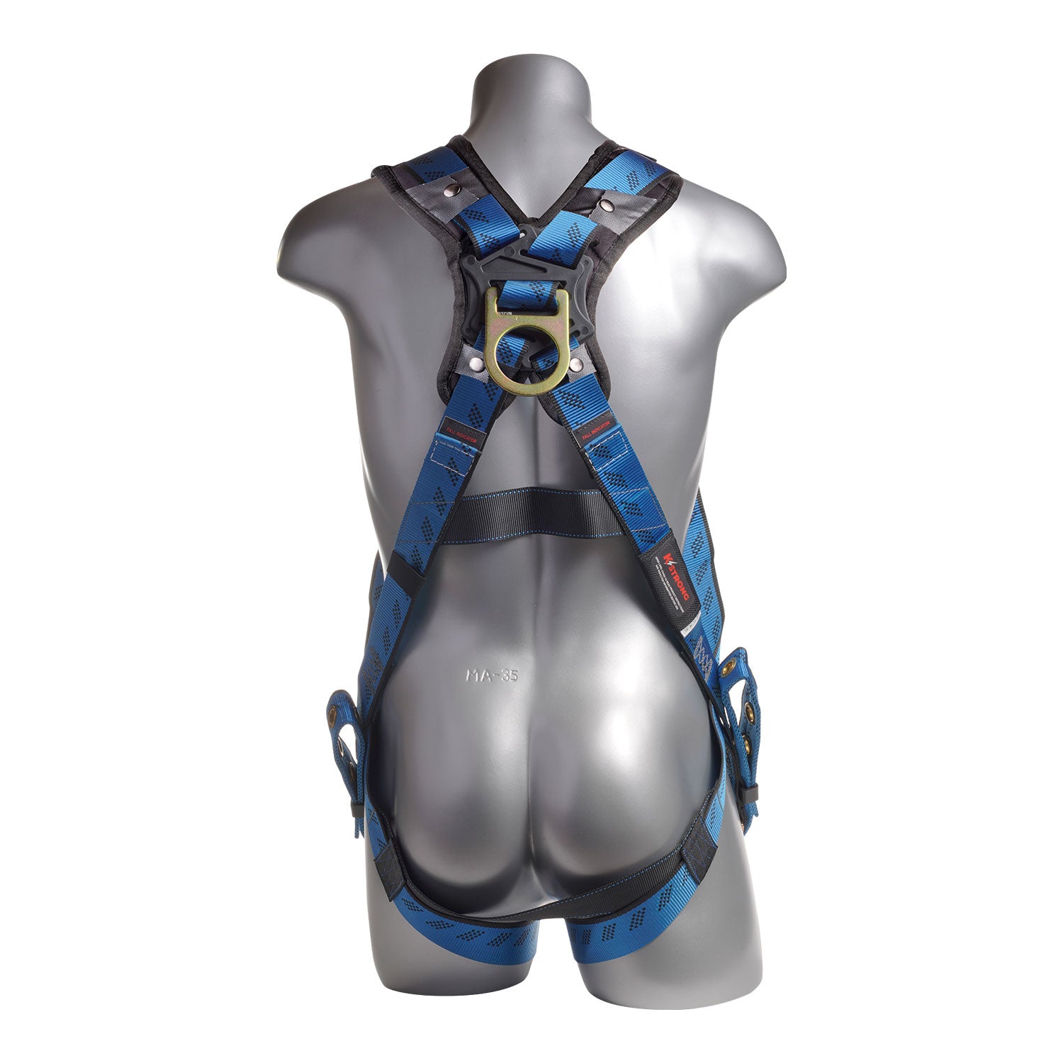 K Strong Kapture Essential 3-Point Full Body Harness, Removable Shoulder Padding, Dorsal D-ring, TB Legs (S-L) UFH16101G(S-L)