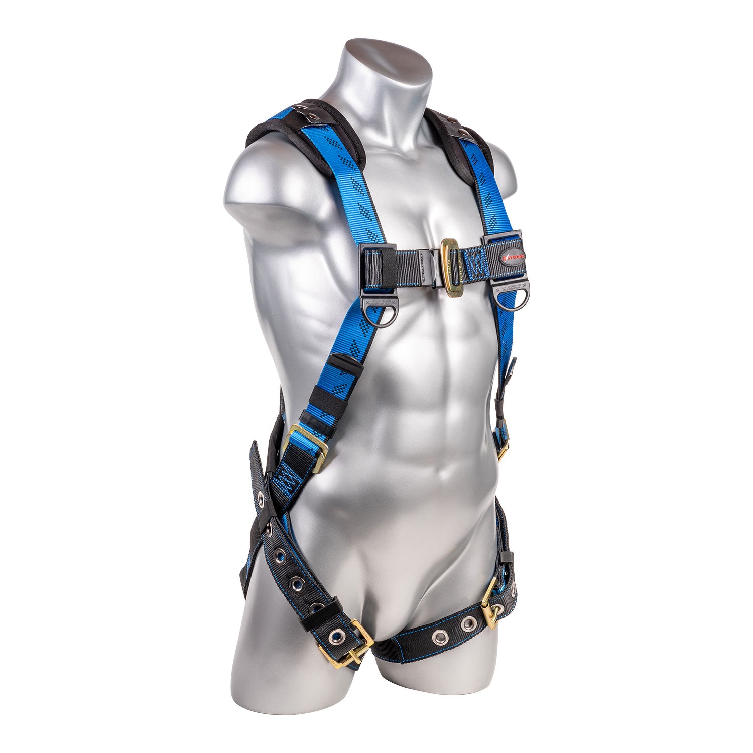 K Strong Kapture Essential+ 5-Point Full Body Harness, Back/Shoulder Pad, TB Legs (XL-2XL) UFH16201GP(XL-2XL)