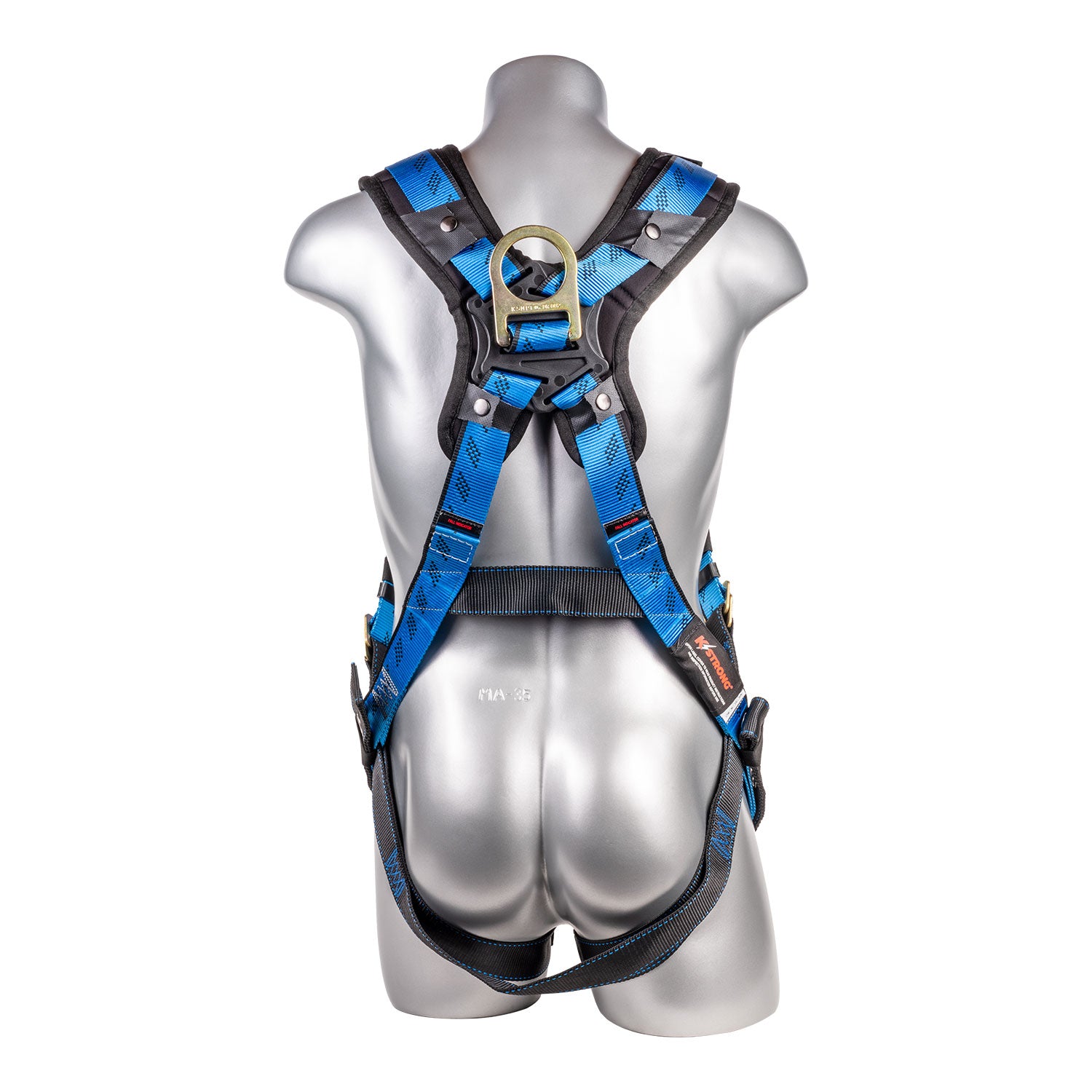 K Strong Kapture Essential+ 5-Point Full Body Harness, Back/Shoulder Pad, TB Legs (L-XL) UFH16201GP(L-XL)