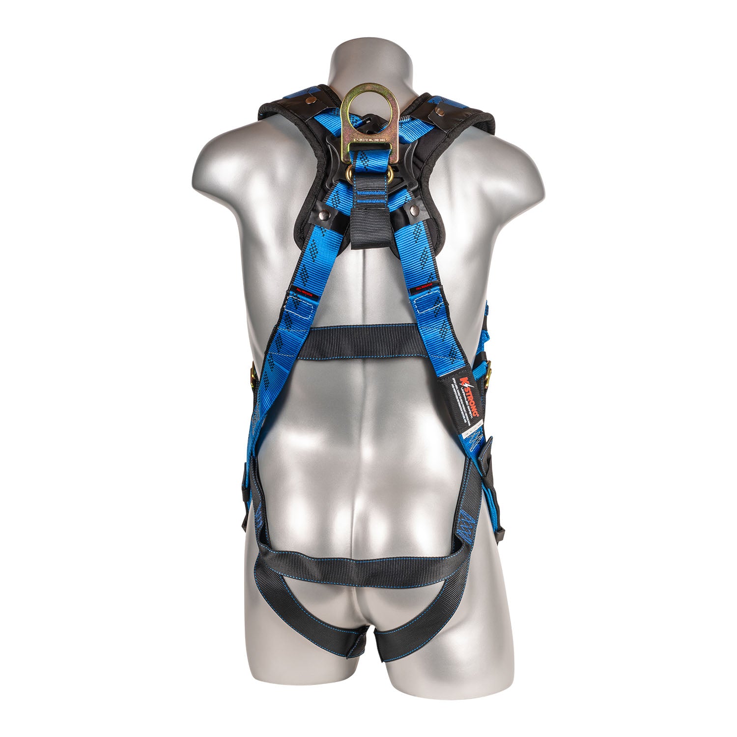 K Strong Kapture Essential+ 5-Point Full Body Harness, Back/Shoulder Pad, TB Legs, Web Loop (XL-2XL) UFH16201GP(BL)(XL-2XL)