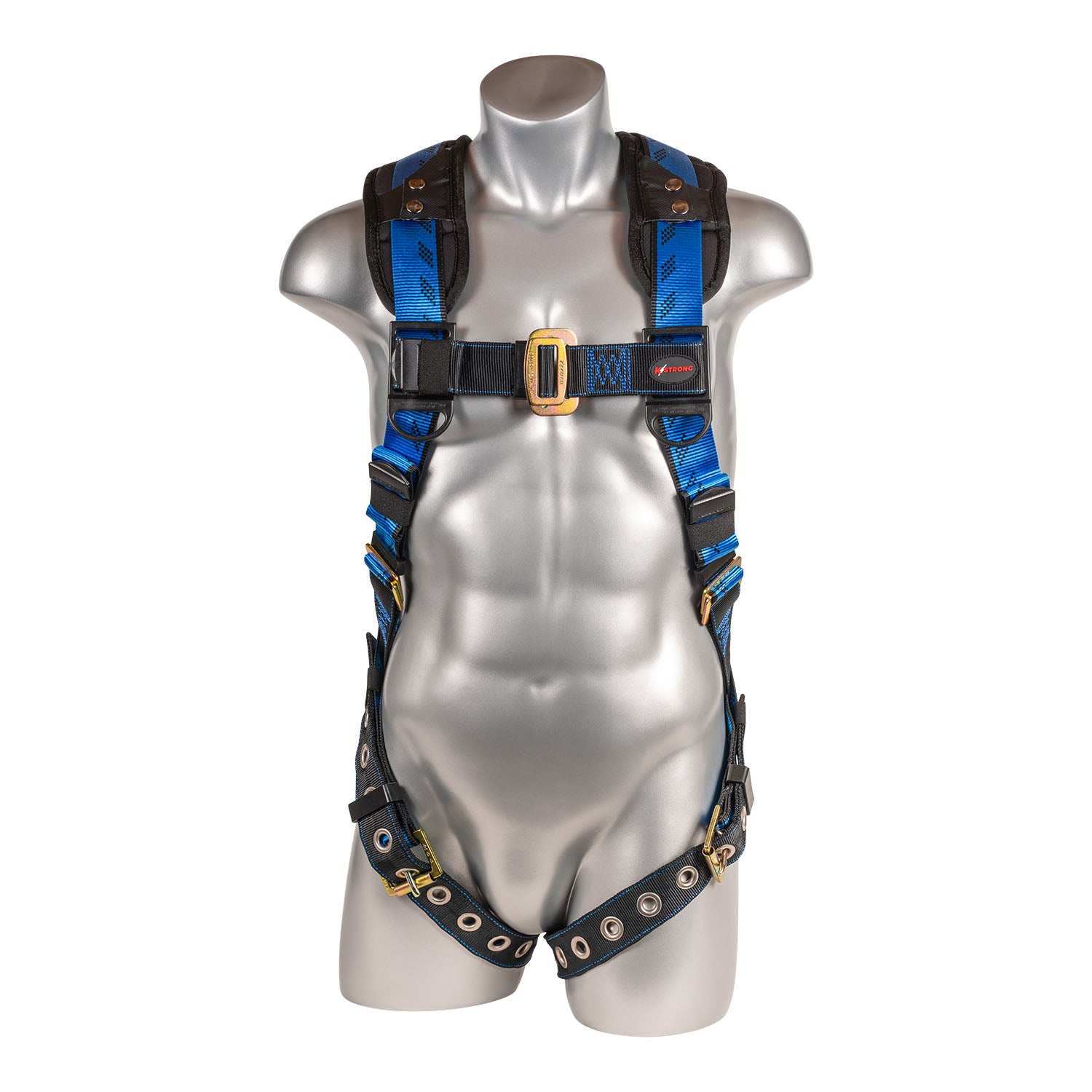 Kapture Essential+ 5-Point Full Body Harness, Back/Shoulder Pad, TB Legs, Web Loop (XL-2XL)