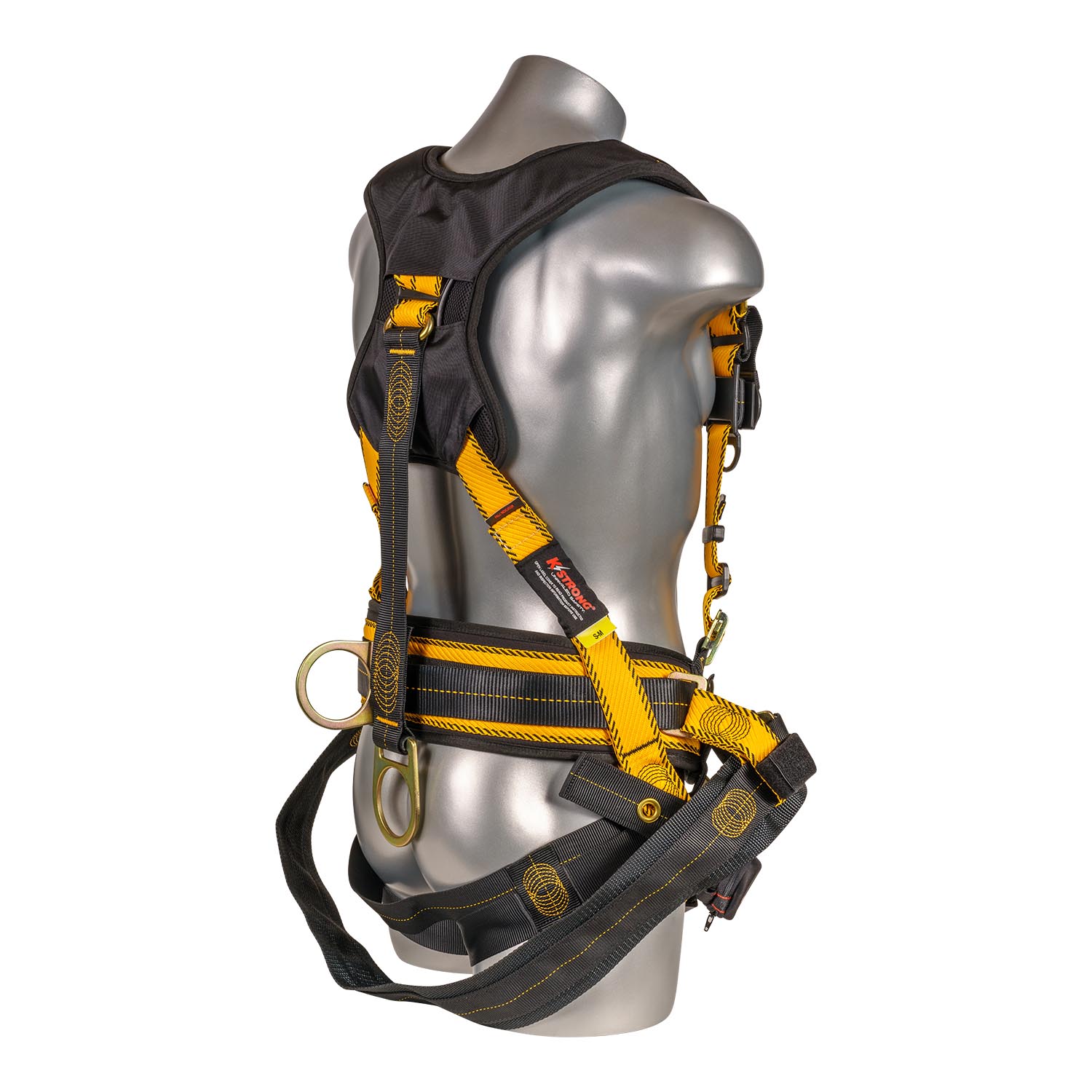 K Strong Kapture Element Oil and Gas Derrick Deluxe Harness, 4 D-rings (S-M) UFH90341G(S-M)