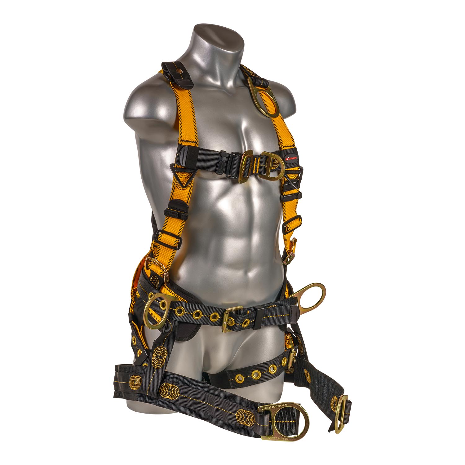 K Strong Kapture Element Oil and Gas Derrick Deluxe Harness, 7 D-Rings, Removable Bosun Chair (M-L) UFH90471G(M-L)