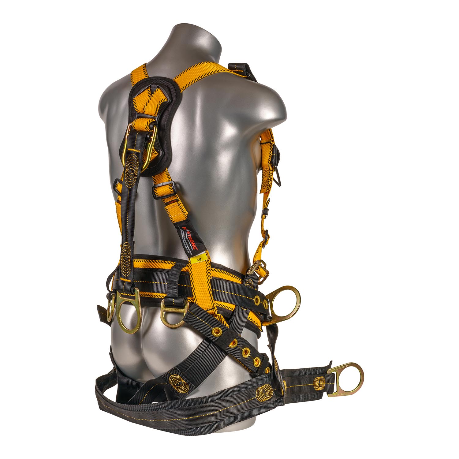 K Strong Kapture Element Oil and Gas Derrick Deluxe Harness, 7 D-Rings, Removable Bosun Chair (S-M) UFH90471G(S-M)