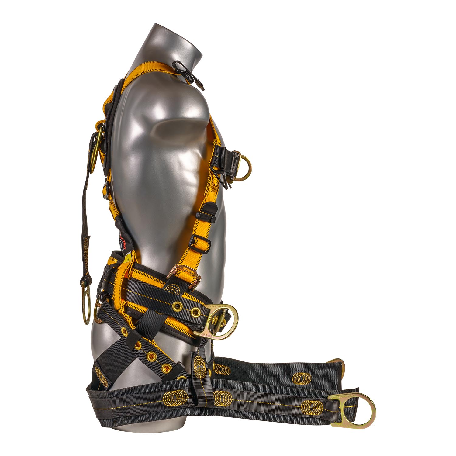 K Strong Kapture Element Oil and Gas Derrick Deluxe Harness, 7 D-Rings, Removable Bosun Chair (S-M) UFH90471G(S-M)