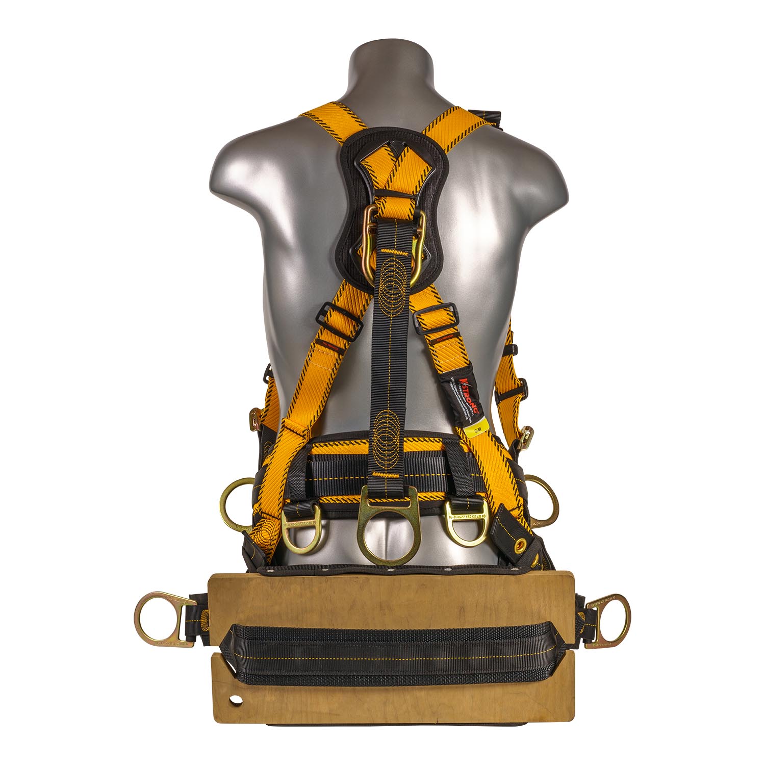 K Strong Kapture Element Oil and Gas Derrick Deluxe Harness, 7 D-Rings, Removable Bosun Chair (M-L) UFH90471G(M-L)