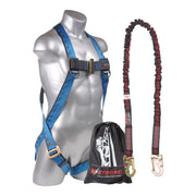 K Strong Kapture Essential 3-Point Full Body Harness, Dorsal D-ring, MB Legs, 6' Internal Design SAL w/ Snap Hooks, Storage Bag (L-XL) UFK10010(L-XL)